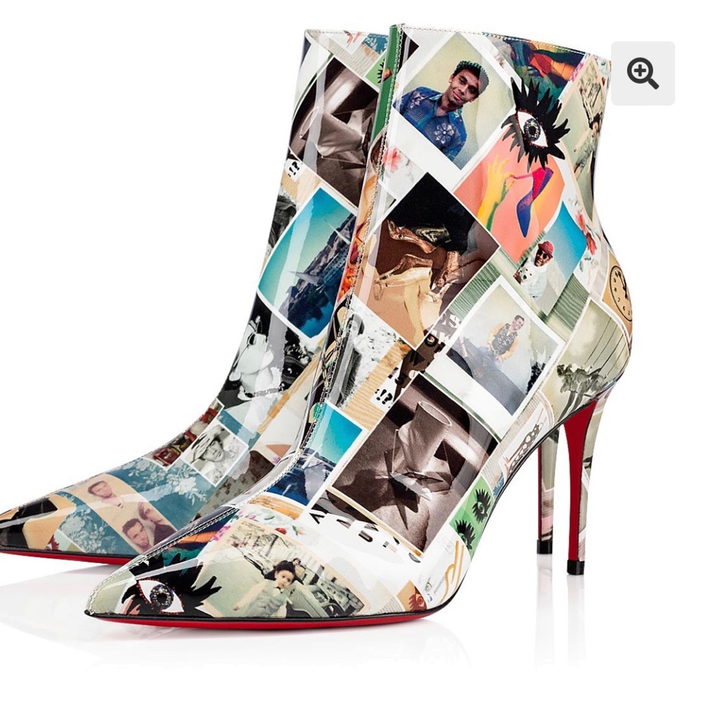 Christian Louboutin _ NEW SO KATE BOOTY 85 Multi Patent calfskin size 38.5 (7.5)